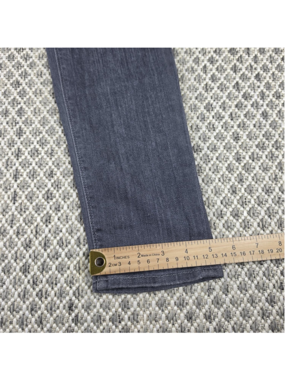 Hudson Jeans Women’s Size 29 Gray Distressed Skinny Stretch Denim USA Made - Picture 11 of 12